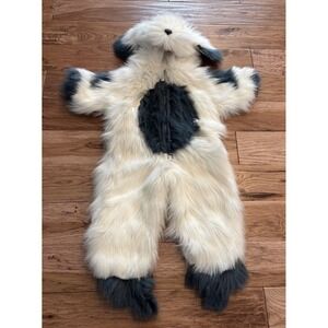 VTG Sheepdog Halloween Costume Shaggy Dog Outfit Kids Zip Front Size 36"